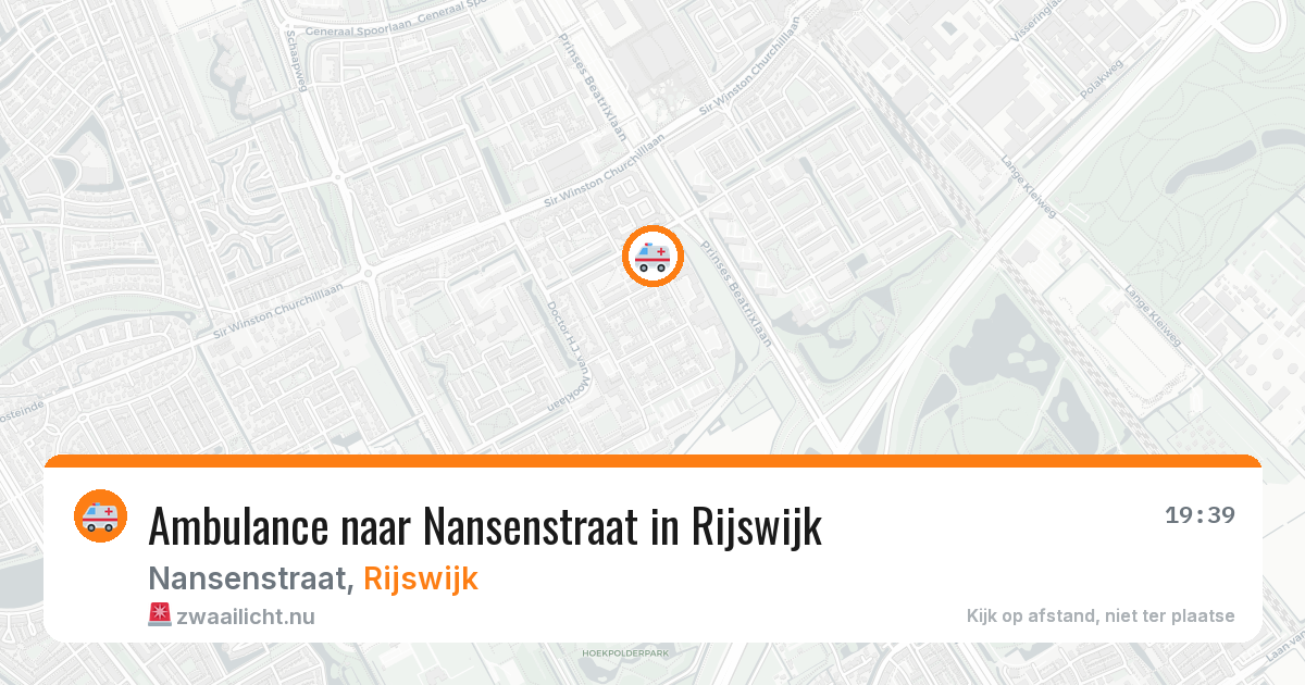Ambulance naar Nansenstraat in Rijswijk — 5 jun 2026