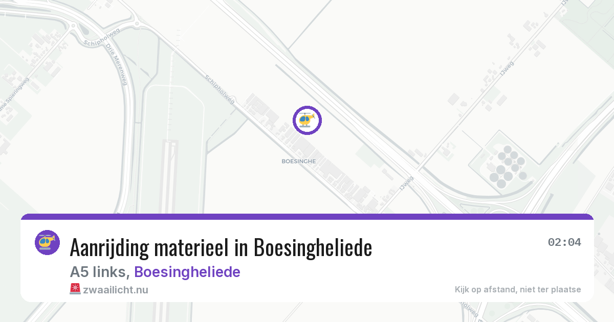 Aanrijding materieel in Boesingheliede — 1 feb 2026