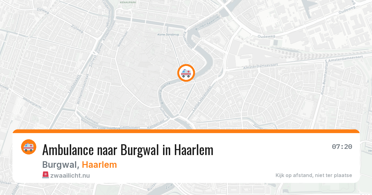 Ambulance naar Burgwal in Haarlem — 11 jul 2026