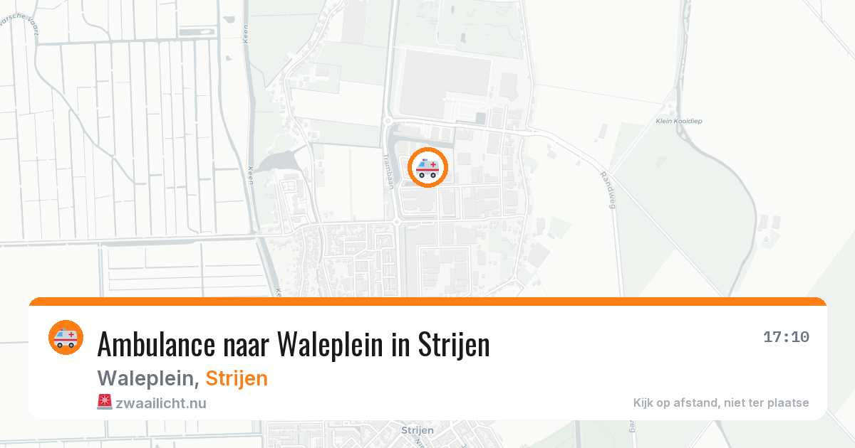 Ambulance naar Waleplein in Strijen — 13 jul 2026