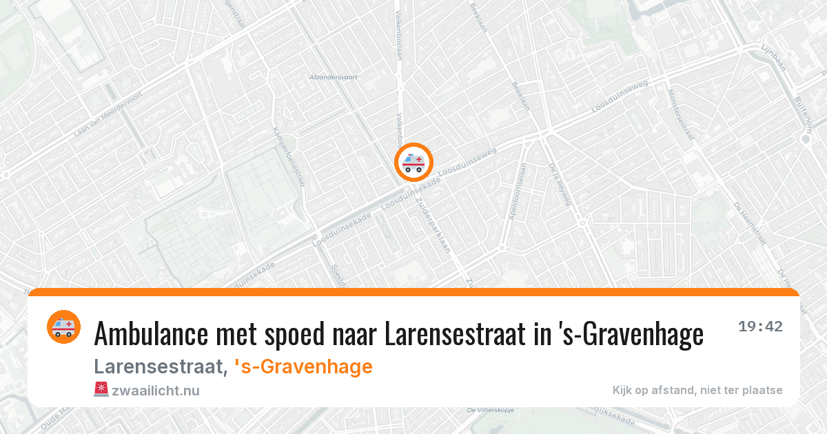 Ambulance met spoed naar Larensestraat in 's-Gravenhage — 7 jun 2026