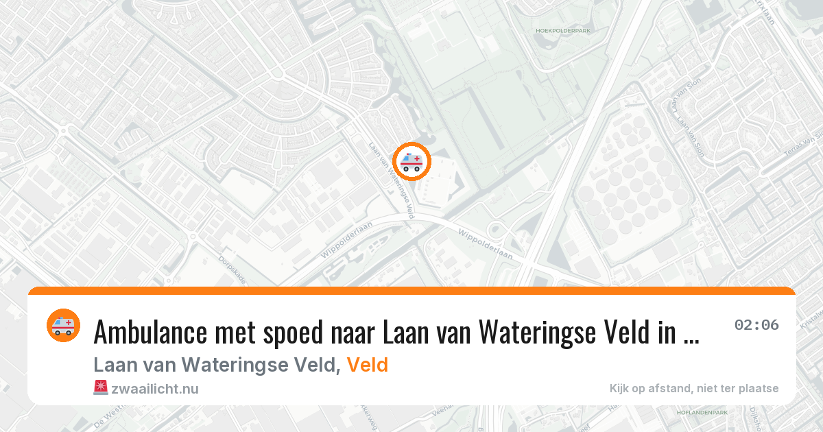 Ambulance met spoed naar Laan van Wateringse Veld in Veld — 22 mei 2026