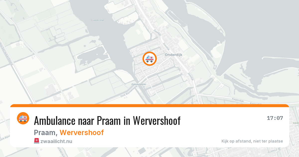 Ambulance naar Praam in Wervershoof — 27 jun 2026