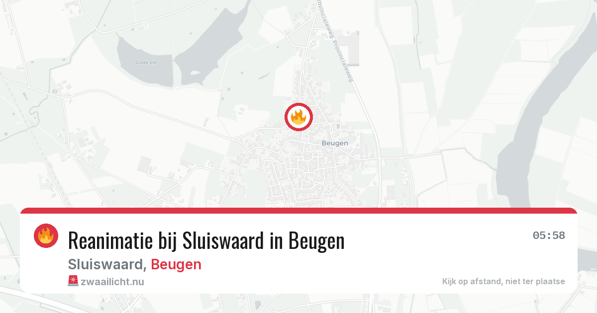 Reanimatie bij Sluiswaard in Beugen — 11 jul 2026