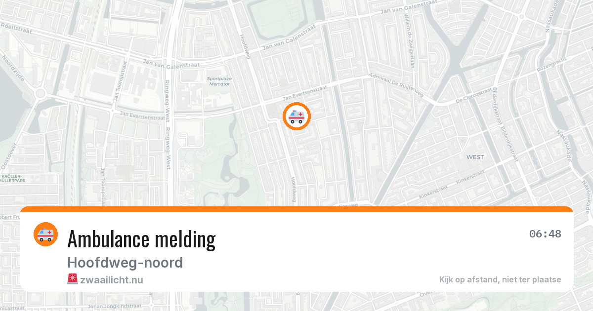 Ambulance melding — 25 jan 2026