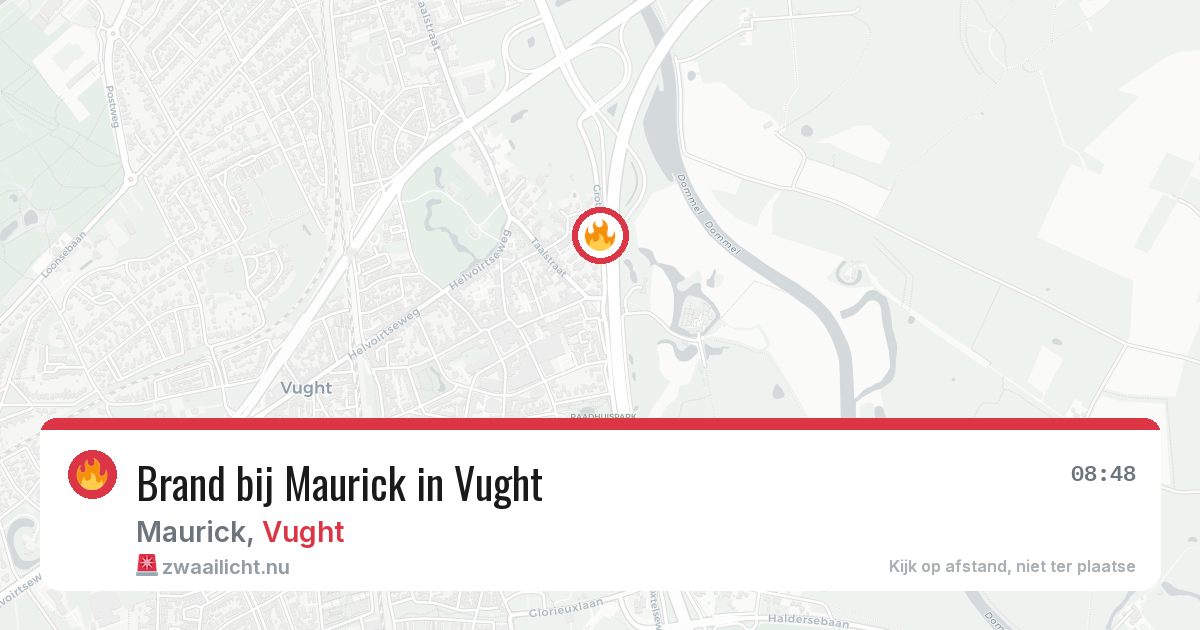 Brand bij Maurick in Vught — 30 jan 2026