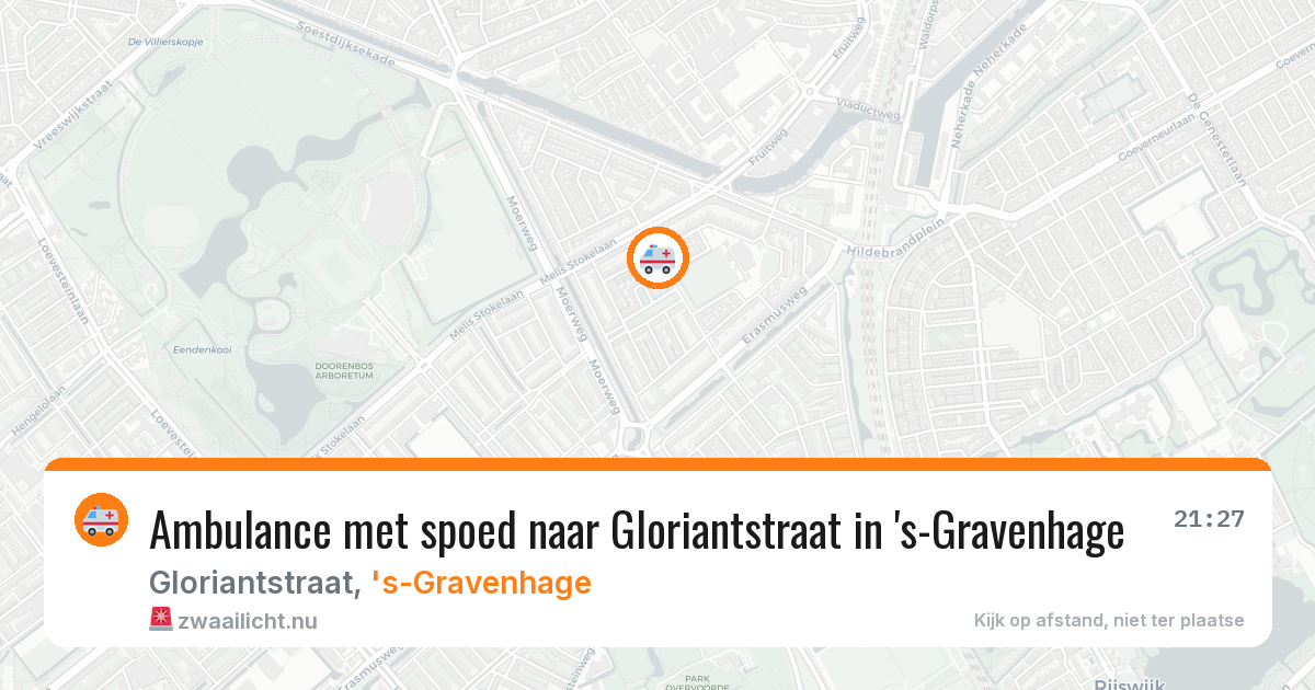 Ambulance met spoed naar Gloriantstraat in 's-Gravenhage — 19 jul 2026