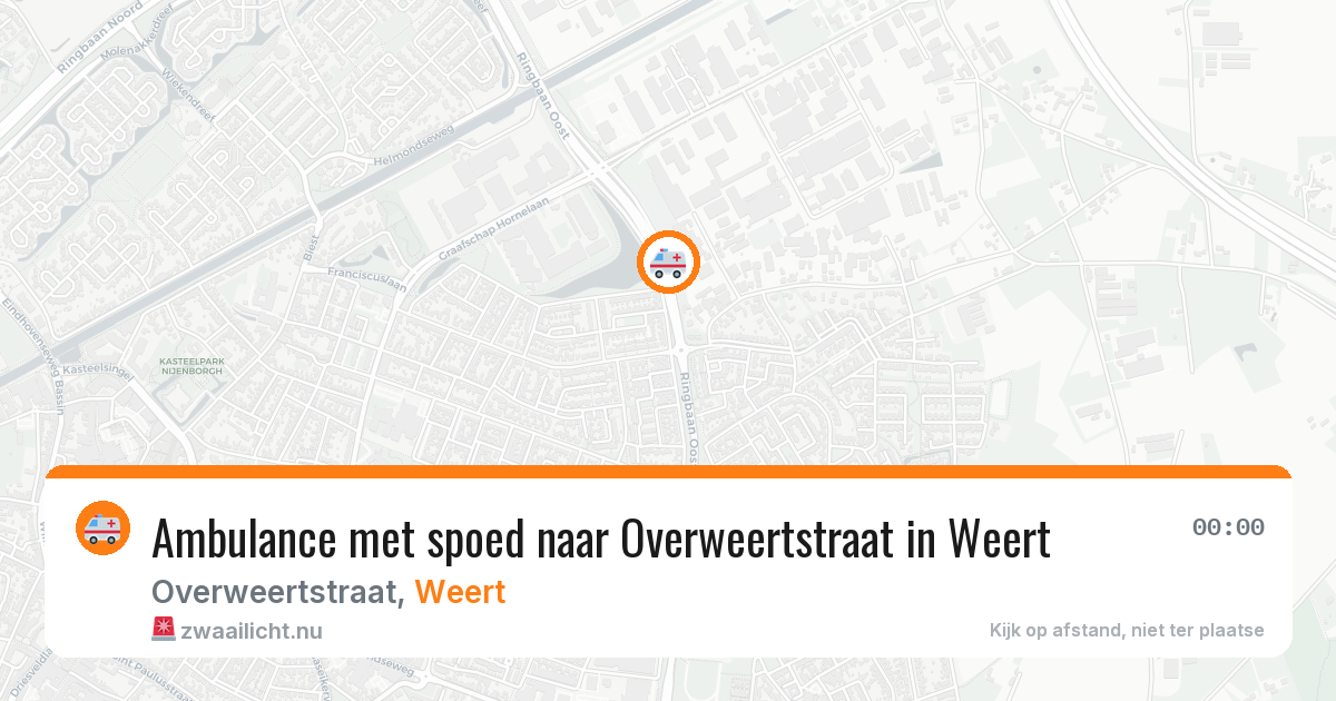 Ambulance met spoed naar Overweertstraat in Weert — 11 feb 2026