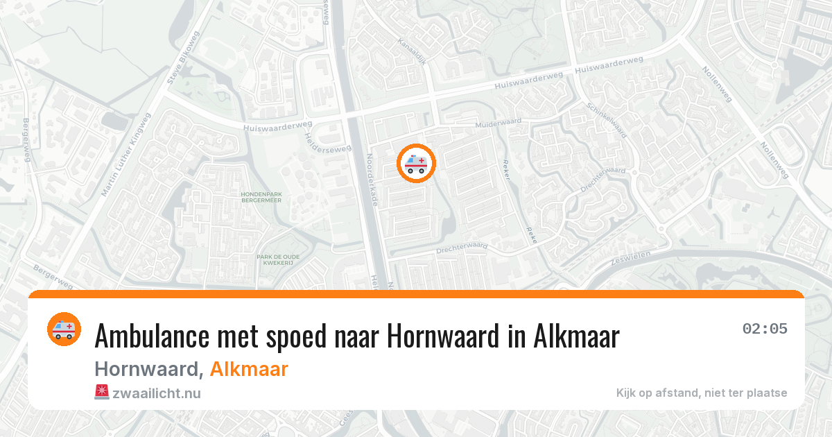 Ambulance met spoed naar Hornwaard in Alkmaar — 26 mei 2026