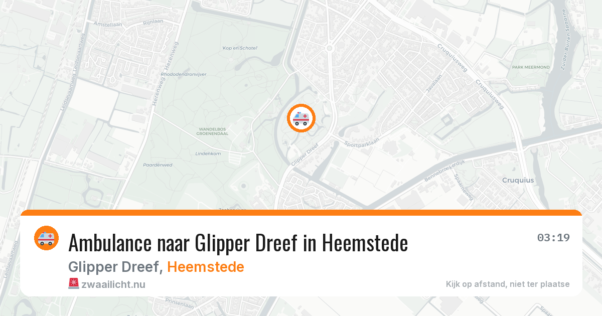 Ambulance naar Glipper Dreef in Heemstede — 12 jul 2026