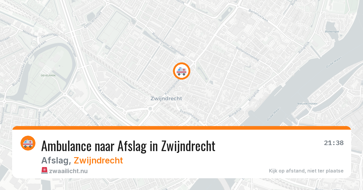 Ambulance naar Afslag in Zwijndrecht — 18 jul 2026