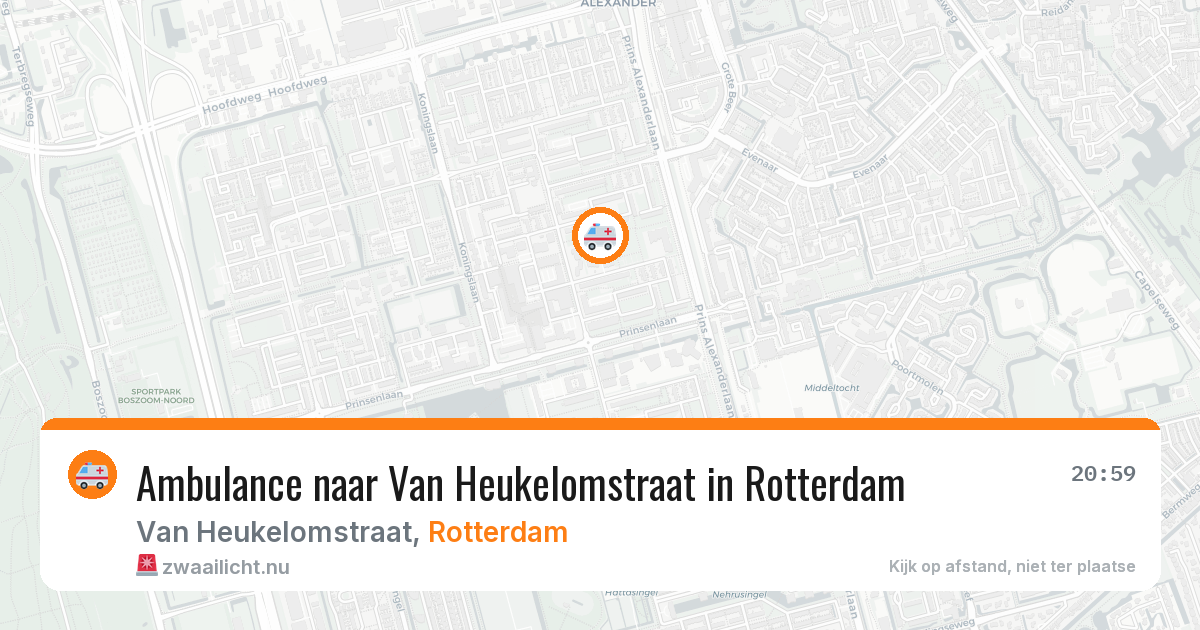 Ambulance naar Van Heukelomstraat in Rotterdam — 4 mei 2026