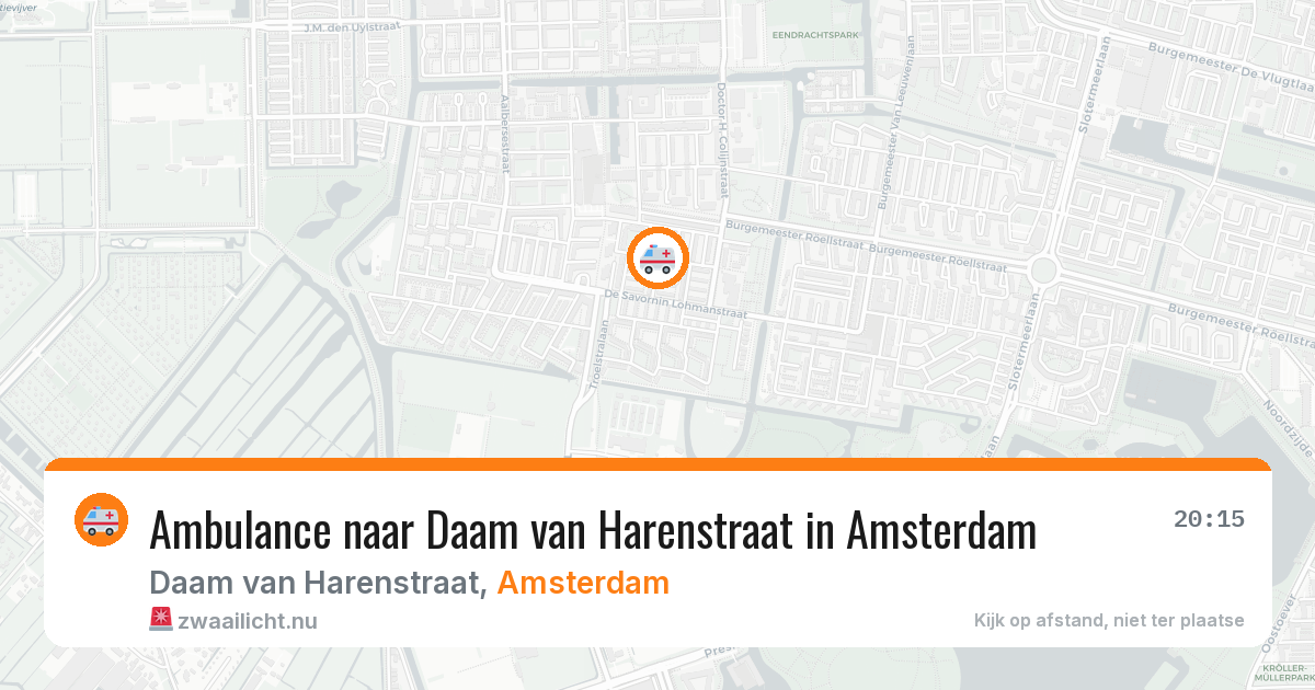 Ambulance naar Daam van Harenstraat in Amsterdam — 16 mei 2026