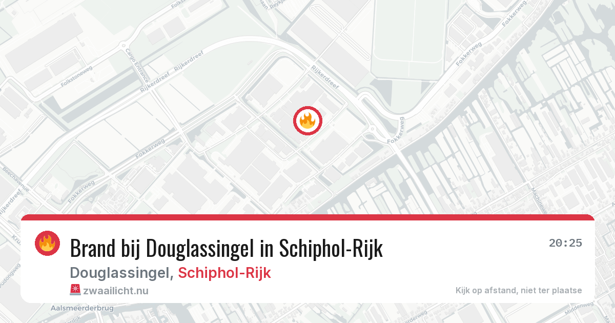 Brand bij Douglassingel in Schiphol-Rijk — 3 mrt 2026