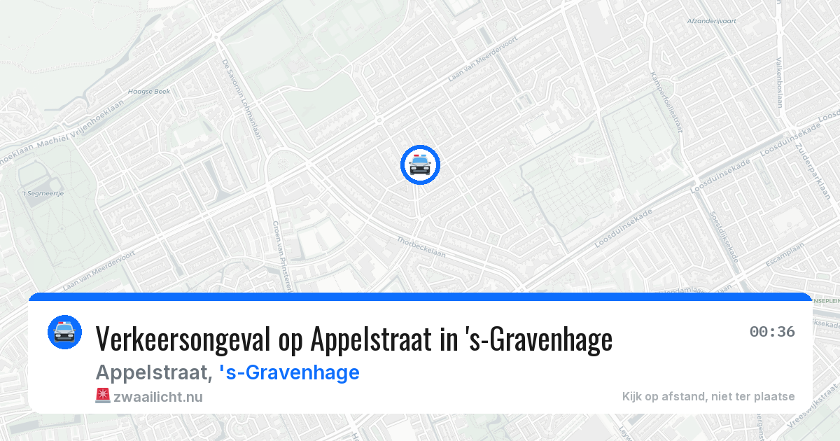 Verkeersongeval op Appelstraat in 's-Gravenhage — 22 jul 2026