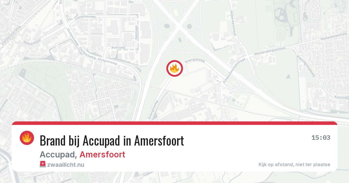 Brand bij Accupad in Amersfoort — 21 jul 2026