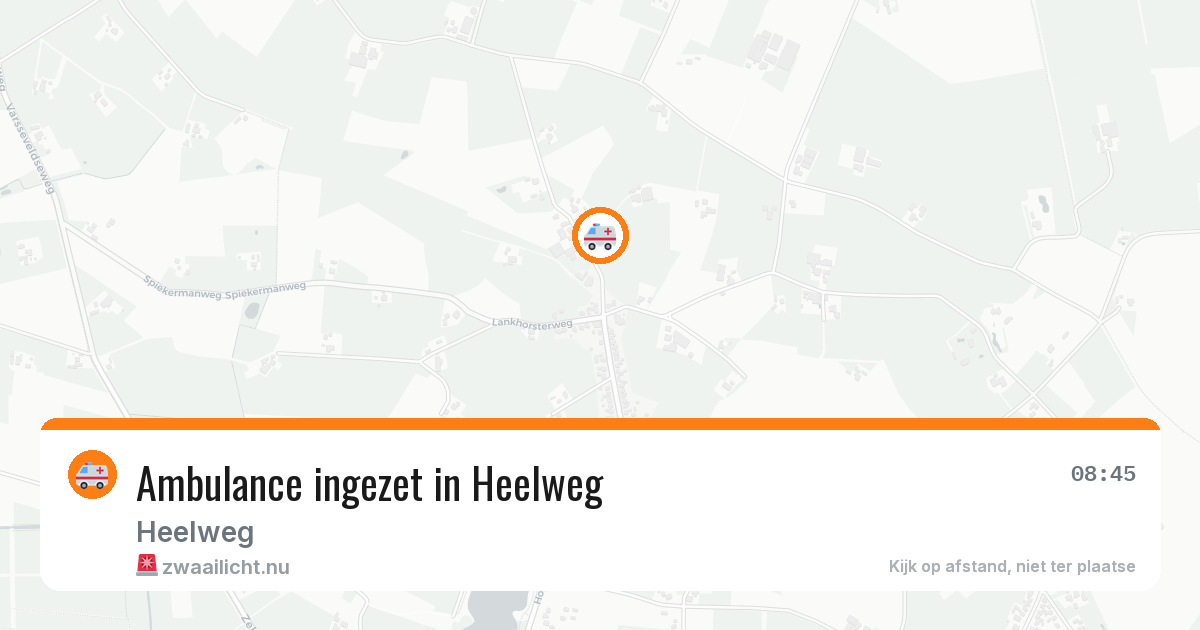 Ambulance ingezet in Heelweg — 20 apr 2026