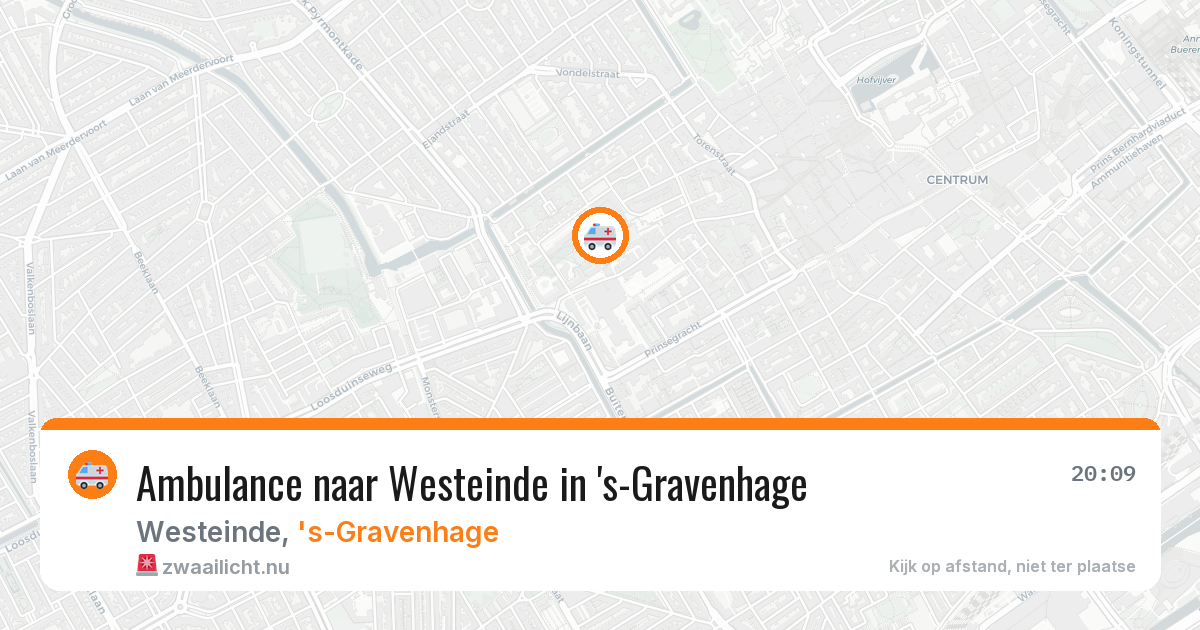 Ambulance naar Westeinde in 's-Gravenhage — 22 mrt 2026