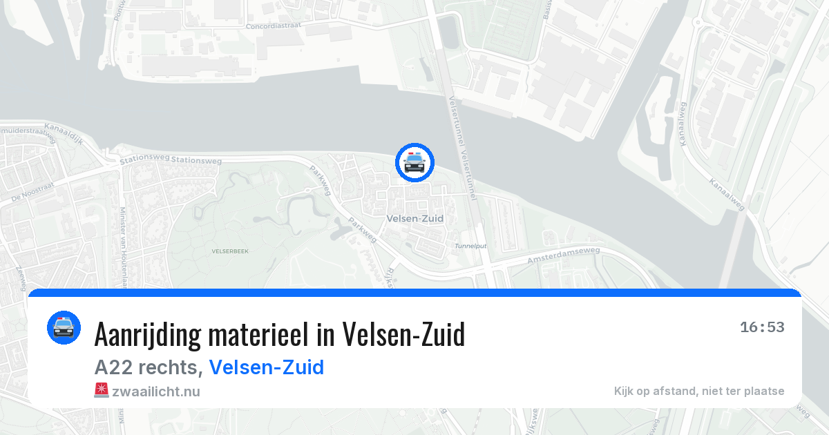 Aanrijding materieel in Velsen-Zuid — 28 mrt 2026