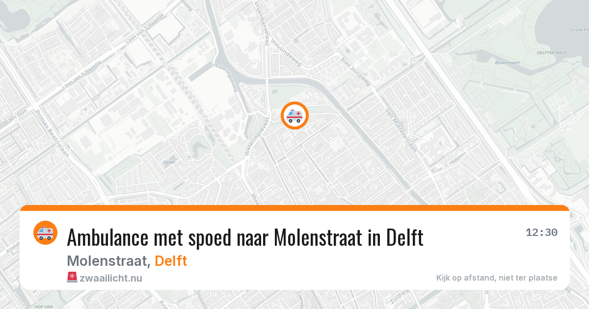Ambulance met spoed naar Molenstraat in Delft — 1 feb 2026
