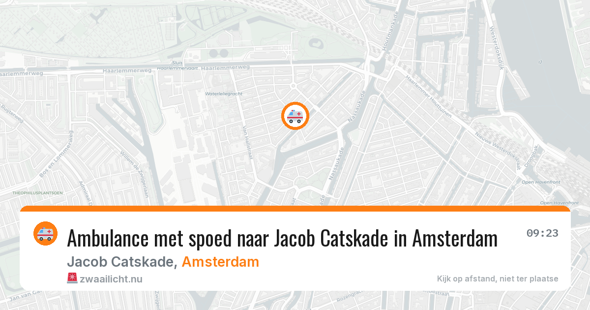 Ambulance met spoed naar Jacob Catskade in Amsterdam — 15 jul 2026
