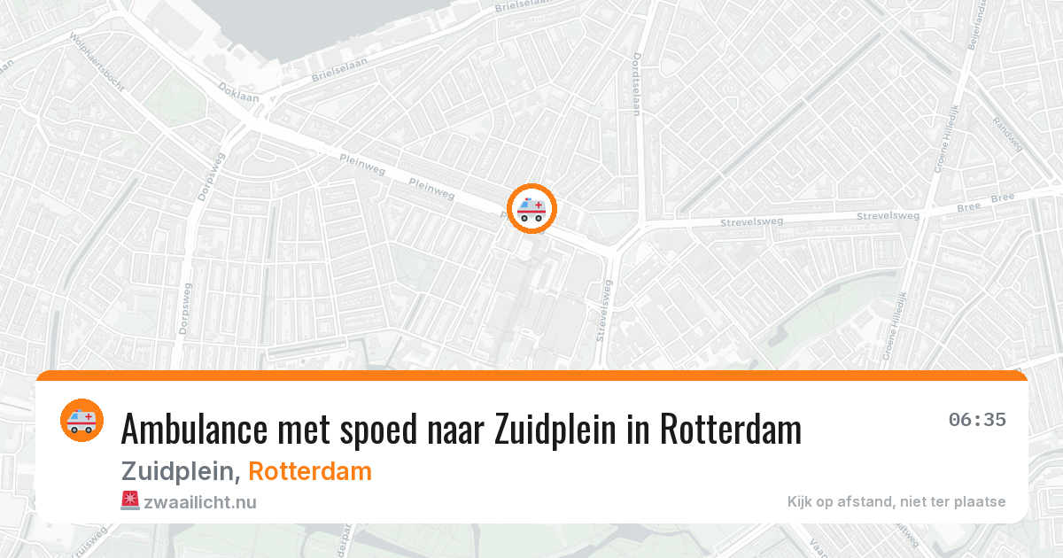Ambulance met spoed naar Zuidplein in Rotterdam — 23 mei 2026