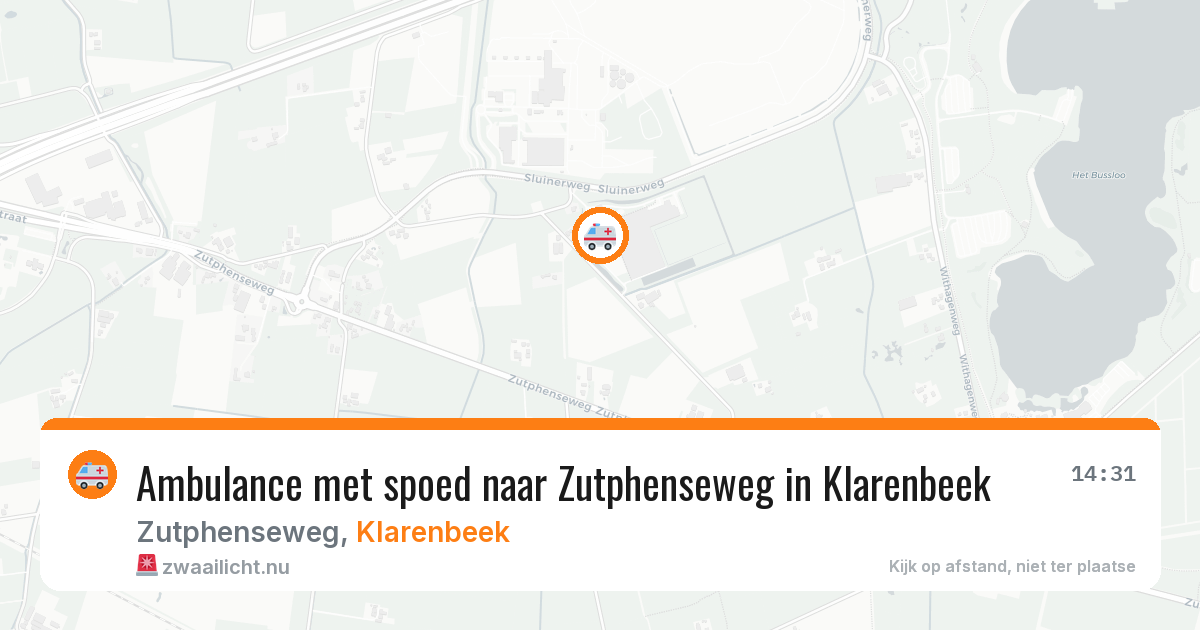 Ambulance met spoed naar Zutphenseweg in Klarenbeek — 11 mrt 2026