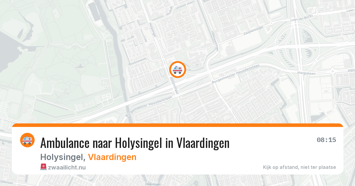 Ambulance naar Holysingel in Vlaardingen — 28 mrt 2026