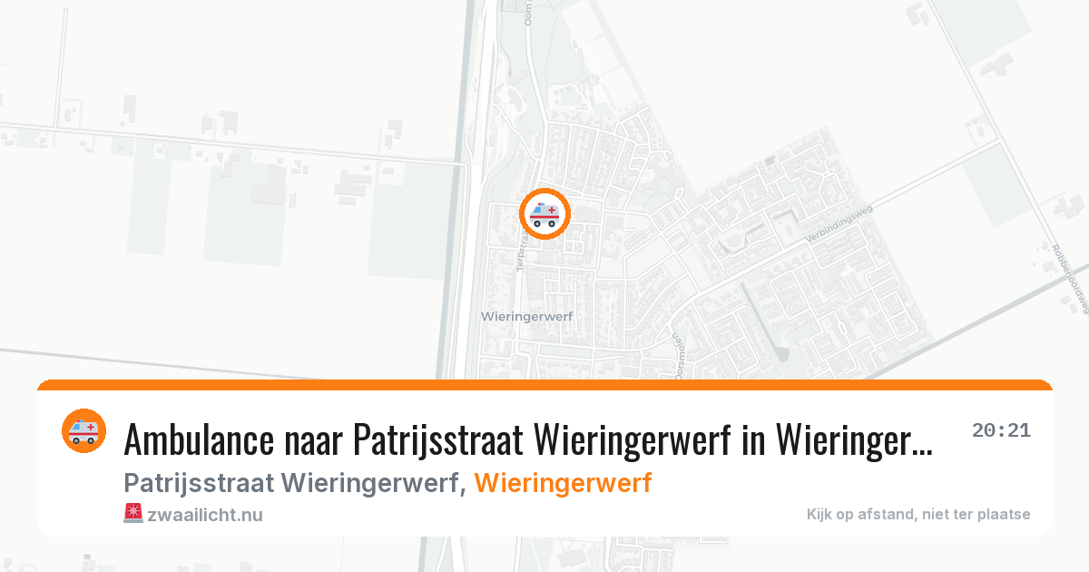 Ambulance naar Patrijsstraat Wieringerwerf in Wieringerwerf — 11 jul 2026