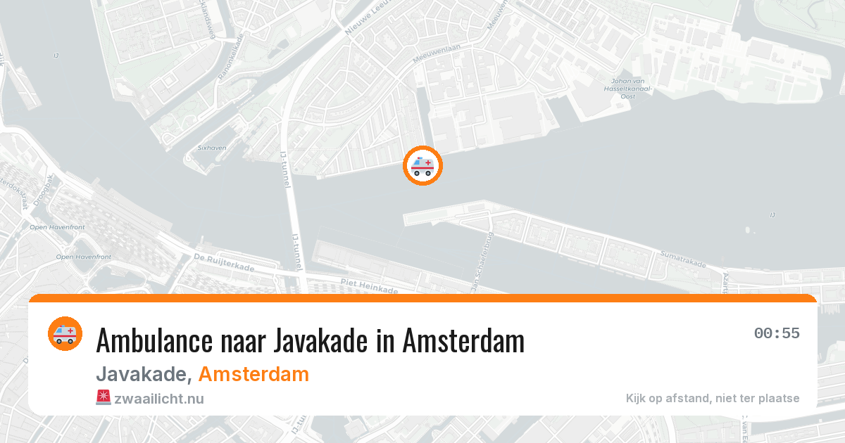 Ambulance naar Javakade in Amsterdam — 25 jul 2026