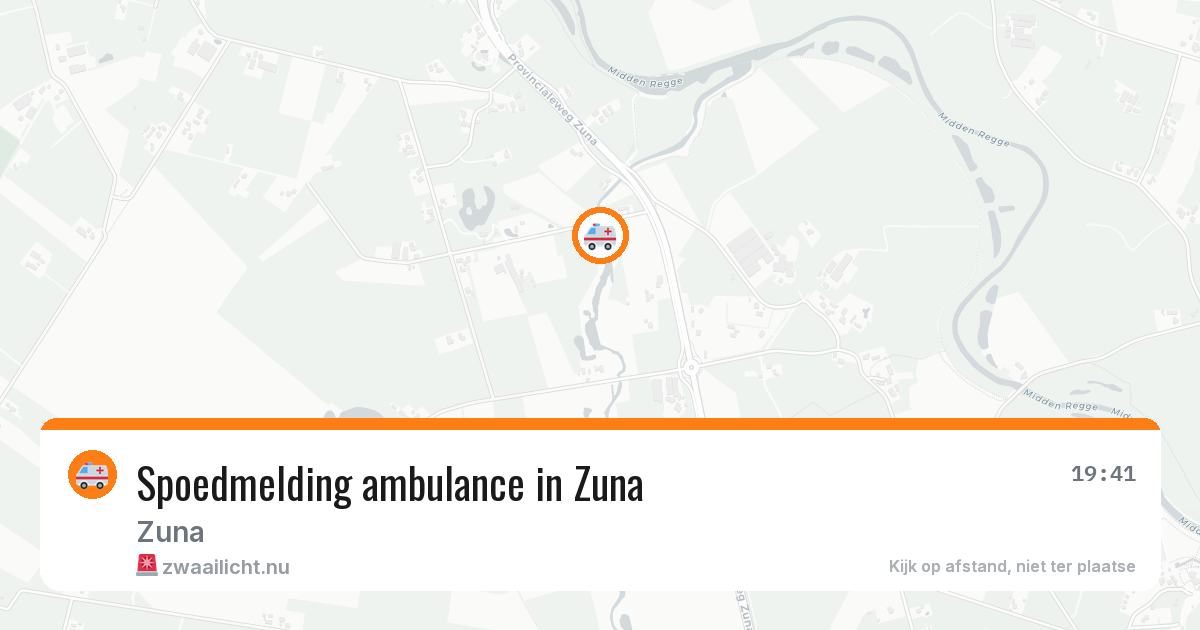Spoedmelding ambulance in Zuna — 8 apr 2026