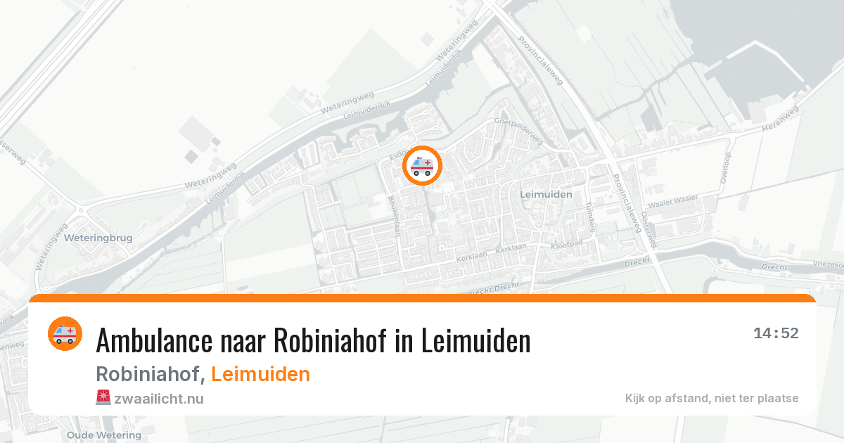 Ambulance naar Robiniahof in Leimuiden — 13 jul 2026