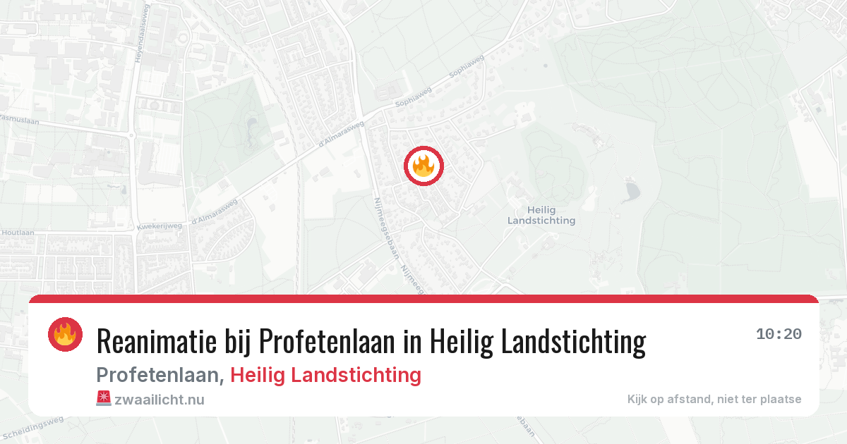 Reanimatie bij Profetenlaan in Heilig Landstichting — 1 jun 2026