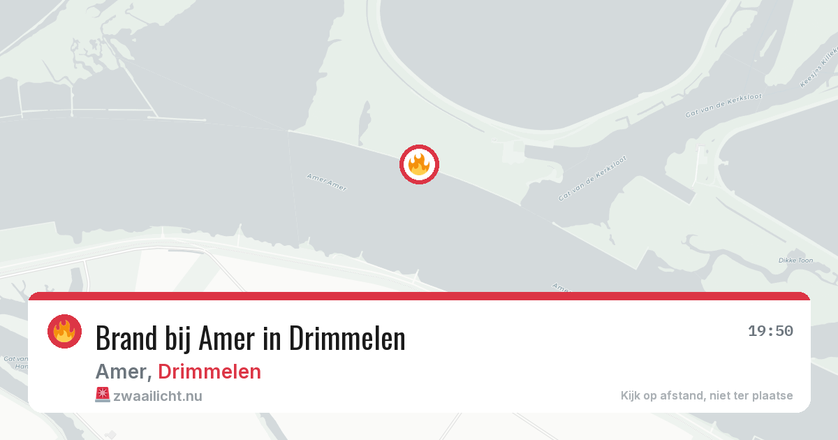 Brand bij Amer in Drimmelen — 27 apr 2026