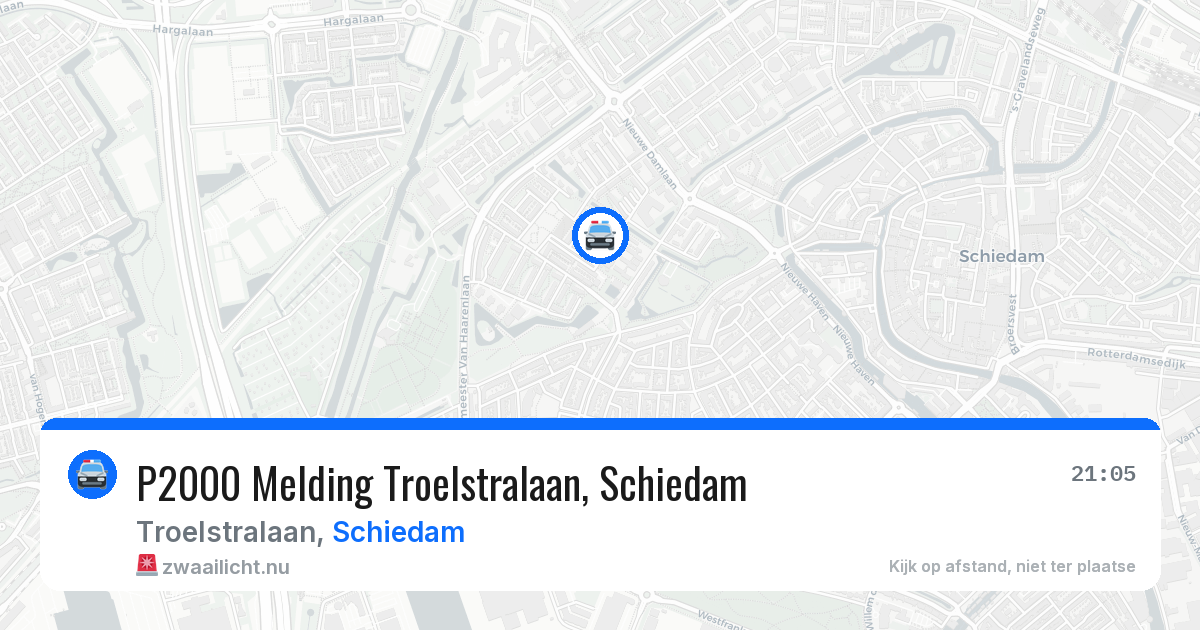 P2000 Melding Troelstralaan, Schiedam — 12 mei 2026