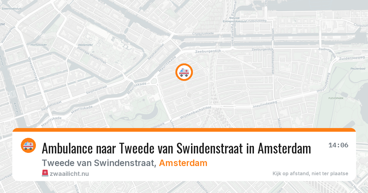Ambulance naar Tweede van Swindenstraat in Amsterdam — 17 mei 2026