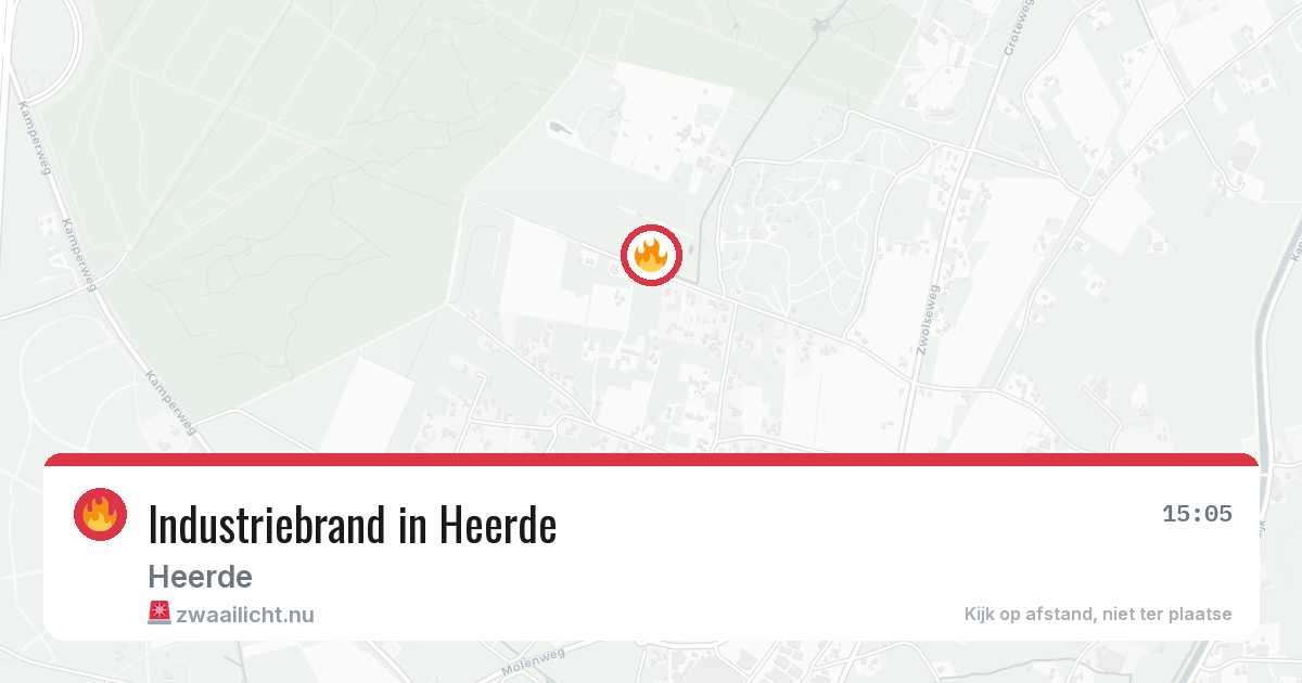 Industriebrand in Heerde — 8 jul 2026