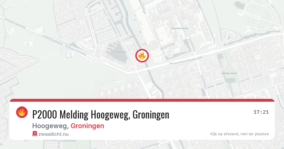 P2000 Melding Hoogeweg, Groningen — 27 jun 2026
