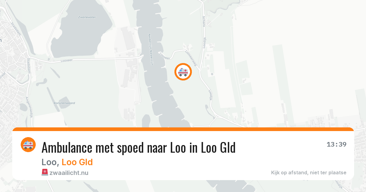 Ambulance met spoed naar Loo in Loo Gld — 15 mrt 2026