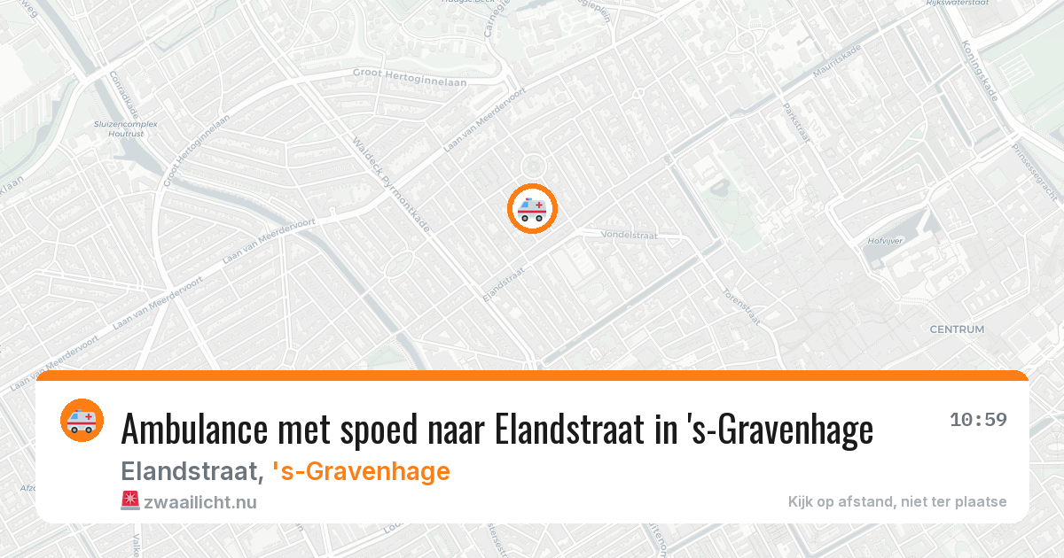 Ambulance met spoed naar Elandstraat in 's-Gravenhage — 19 mei 2026