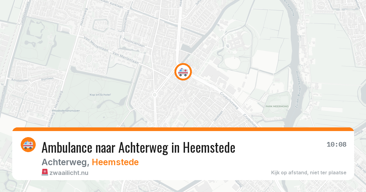 Ambulance naar Achterweg in Heemstede — 11 jul 2026