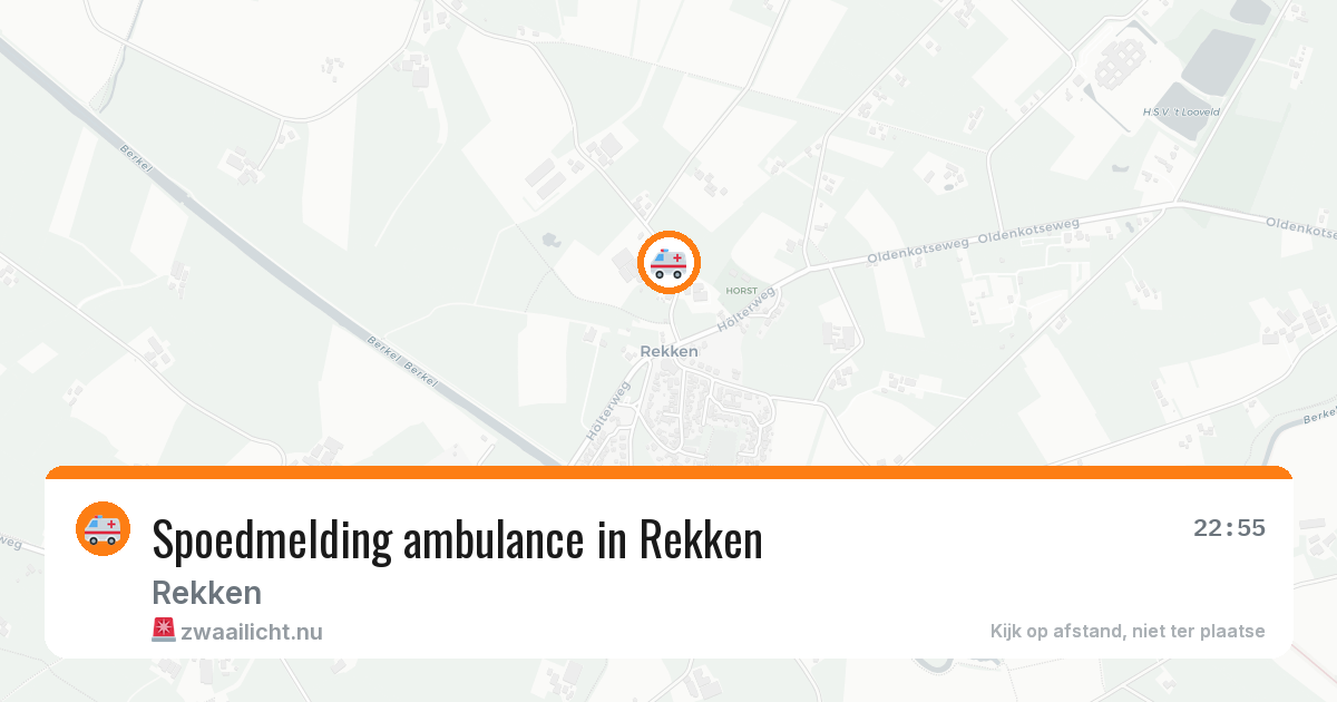 Spoedmelding ambulance in Rekken — 22 jul 2026