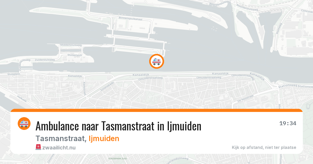 Ambulance naar Tasmanstraat in Ijmuiden — 27 apr 2026