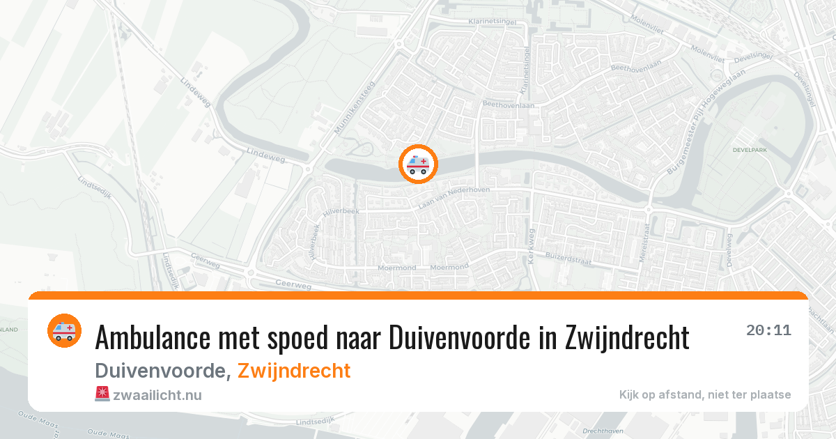 Ambulance met spoed naar Duivenvoorde in Zwijndrecht — 9 apr 2026