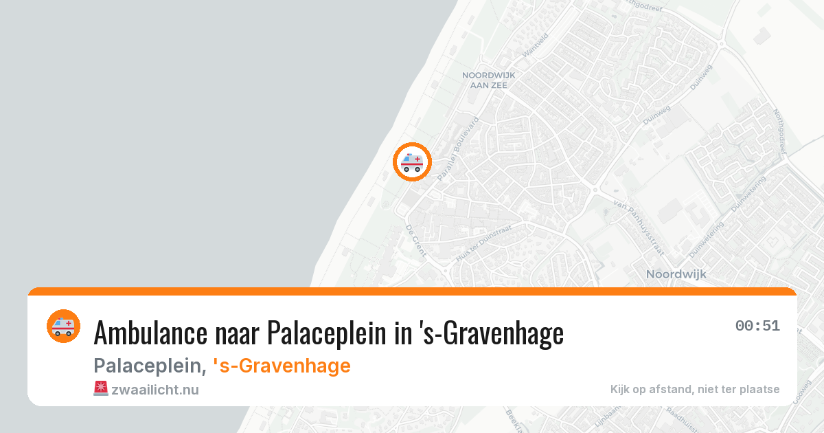 Ambulance naar Palaceplein in 's-Gravenhage — 27 mrt 2026