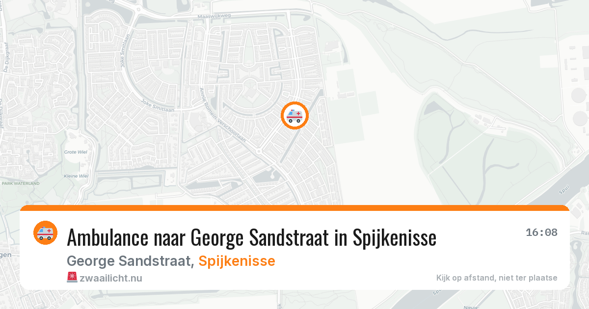 Ambulance naar George Sandstraat in Spijkenisse — 21 apr 2026
