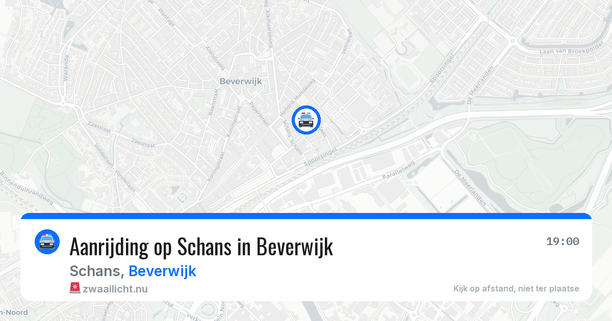 Aanrijding op Schans in Beverwijk — 25 mrt 2026
