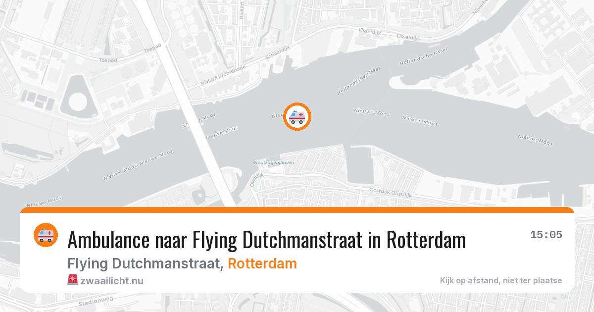 Ambulance naar Flying Dutchmanstraat in Rotterdam — 15 jul 2026