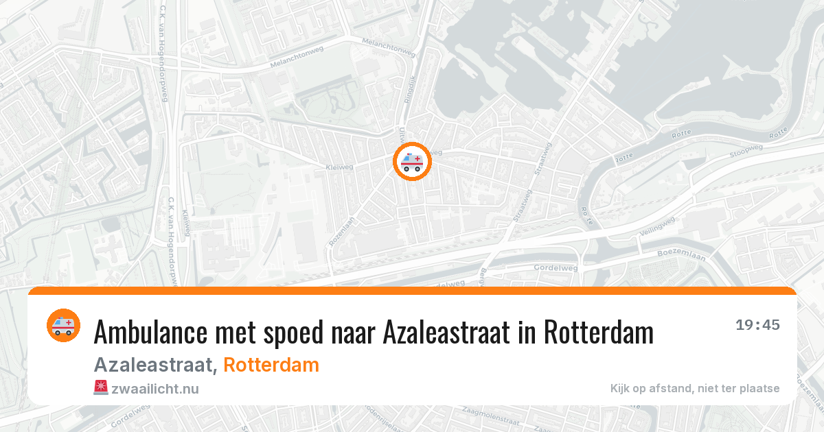Ambulance met spoed naar Azaleastraat in Rotterdam — 21 jul 2026