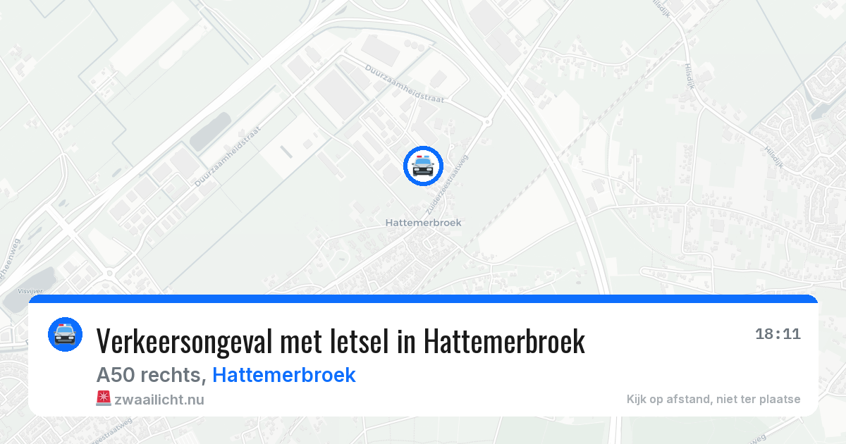 Verkeersongeval met letsel in Hattemerbroek — 11 mei 2026
